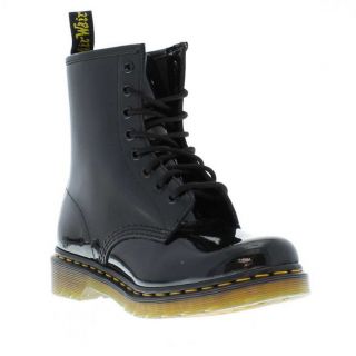 Dr Martens Boots Genuine 1460 Black Patent Womens Boots Sizes UK 4   9