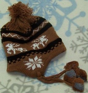 Infant/Baby Deer Ear Flap Knit Winter Hat,Cap,Beanie,Ski,Earflap,# 252 