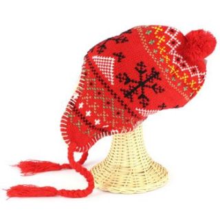 Winter Ski Baby 0 1 Knit Trapper Beanie Lined Hat Red