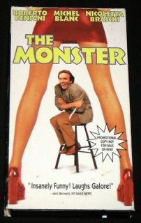 MONSTER PROMO COPY VHS, Columbia Tristar Video 1994   Roberto Benigni 