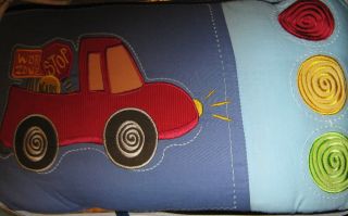 New Crib Set Cars Pattern 4 Pieces Bumper Pad Comforter Skirt Sheet 