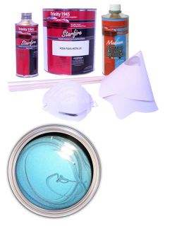 Aqua Pearl Metallic Acrylic Enamel Auto Paint Kit