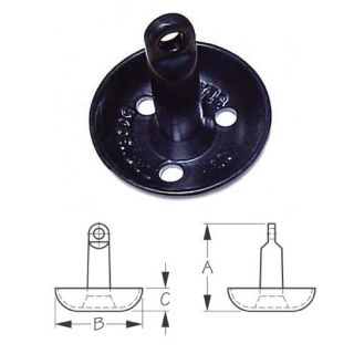 lb Black Vinly Coated Cast Iron Mushroom Anchor for Boats