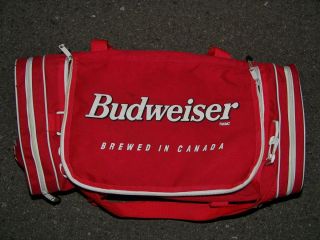   Budweiser Brewed in Canada Gym Duffle Bag Nice Condition