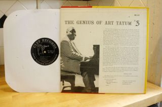 Art Tatum 3 Clef 614 Orig Deep Groove LP VG DSM David Stone Martin 