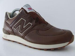 New Balance Mens Leather Trainers 576 Premium TCL Brown Sneakers Made 