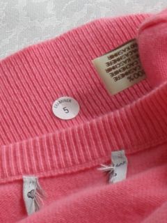 Turnbull ASSER 100 Cashmere Scotland V Neck Pink Sweater XXL 2XL New $ 