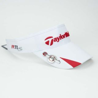   Taylormade White R11S RBZ Golf Visor Hat Cap with Magnetic Ball Marker