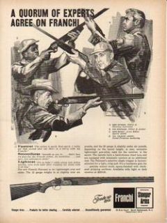 1968 FRANCHI FALCONET SHOTGUN ASKINS HUNTING AD