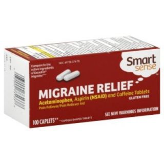   Migraine Relief Acetaminophen 250 MG Aspirin Caffeine 100 Caps