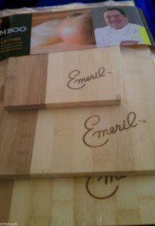 Emerilware Everyday Bamboo Cutting Board Set of 3