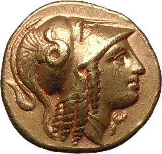 Alexander The Great 327 BC Amphipolis AU Stater Athena Nike Life Time 