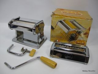 OMC Marcato Atlas Model 150 Deluxe Pasta Machine w Cutting Attachment 