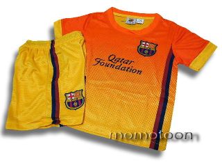 Kids Barcelona Messi Soccer Jersey Short Outfit Set Away Size L Xmas 