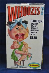 Vintage Whoozis? Aurora Plastic Assembly Kit Toy Model Mad Magazine No 