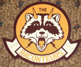   RACONTEURS Raccoon Logo Sticker not cd lp but COOL Jack White stripes