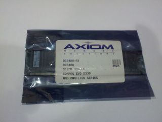 NEW Axiom DC340A AX 512MB PC2700 DDR Non ECC for Compaq Evo Pavilion 