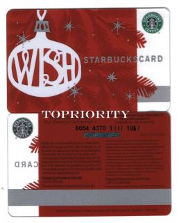 Starbucks Greece 2009 Christmas Wish Card Gem Mint 6054