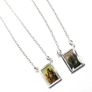 Sterling Silver Filled 925 Scapular This unique and exclusive design 