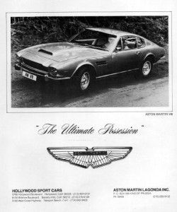 1976 Aston Martin V8 The Ultimate Possession Original Ad