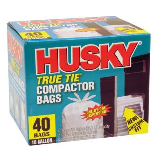 Husky True Tie Compactor Bags HK18WC040W