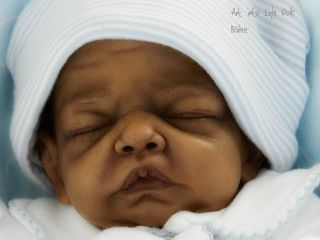   Ethnic Preemie Baby Boy Infant OOAK Doll Bailee Sherry Bowden