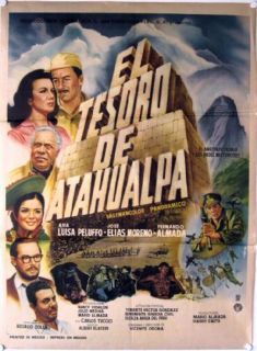 119 El Tesoro de ATAHUALPA Original Mexican Movie Poster ANA Luisa 