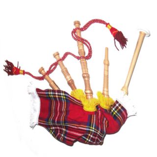 ROYAL STEWART CHILDRENS PLAYABLE TOY BAGPIPES