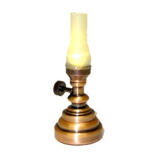   Miniature Battery Operated Working Hurricane Lamp with Frosted Shade