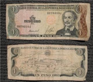 Banco Central de La Republica Dominicana 1 One Peso Oro 1987 Industria 