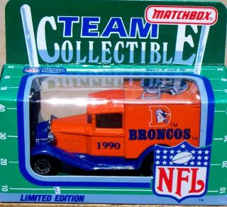 1990 Matchbox NFL Football Denver Broncos Ford Truck