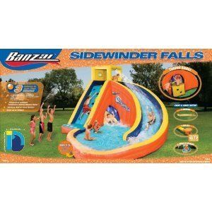 NEW! Banzai Water Slide SIDEWINDER FALLS Inflatable Bounce House 