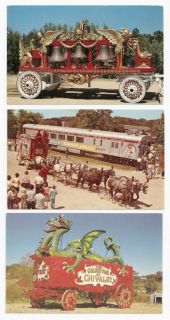 Lot of 4 Chrome Postcards of Circus World in Baraboo Wi