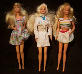 Big Barbie Lot Dolls Clothes Accessories Furniture