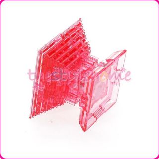 Deep pink 3D Pyramid Shape Crystal Puzzle Jigsaw Fun Toys w/ mobile 