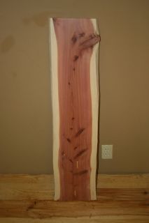 Dry Aromatic Red Cedar Slab, Live Edges, wood working & taxidermy 
