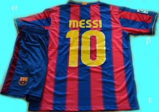 Barcelona Home Messi Soccer Jersey Shorts  USA Can