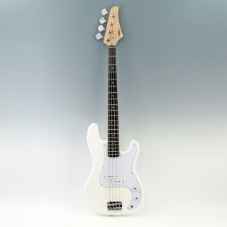 Brand New Legacy Electric Bass Guitar in White Finish