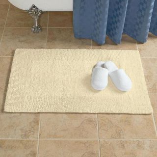 reversible bamboo cotton bath rug ecru 24 x 40 reversible bath rugs 
