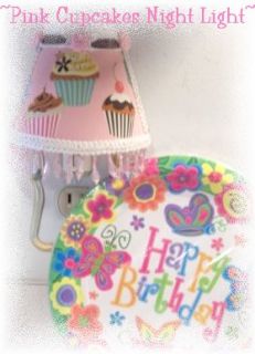 New Sweet Tooth Yummy Icing Cupcakes Pink Night Light