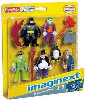Fisher Price Batman Imaginext 5 Villains Figure Two Face Joker Riddler 