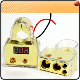 package gold plated led battery cable terminals x 2 contact