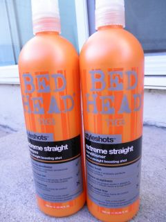 TIGI Bed Head Styleshots EXTREME STRAIGHT shampoo conditioner 25 36 ea 