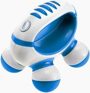   Handheld Personal Mini Massager Blue & White Batteries Included New