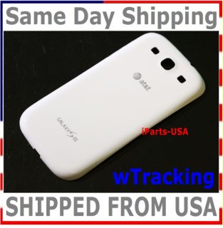 New Original Battery Back Cover at T Samsung Galaxy s III I747 White 