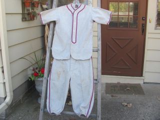    MacGregor Gold Smith Wool Cotton Flannal Childs Baseball Uniform