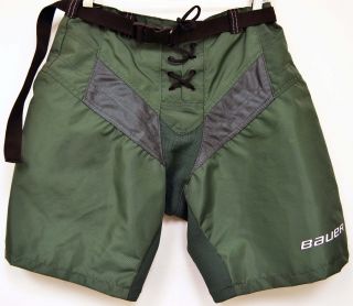 New Bauer Supreme Solid Green Ice Hockey Pant Shell Junior Large 