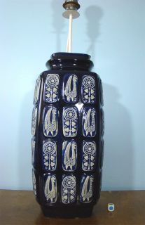 RARE 60ER Boden Lampe Bay Keramik West German Ceramik Floor Lamp 60´S 