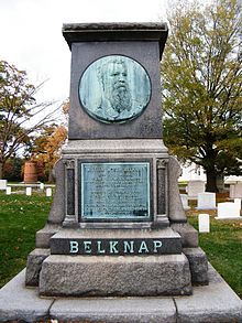 Belknap William w Original Signed Promotion as Sec War for Pres Grant 