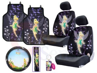 Tinkerbell Mystical Car Seat Cover Set LowBack Auto Accesories